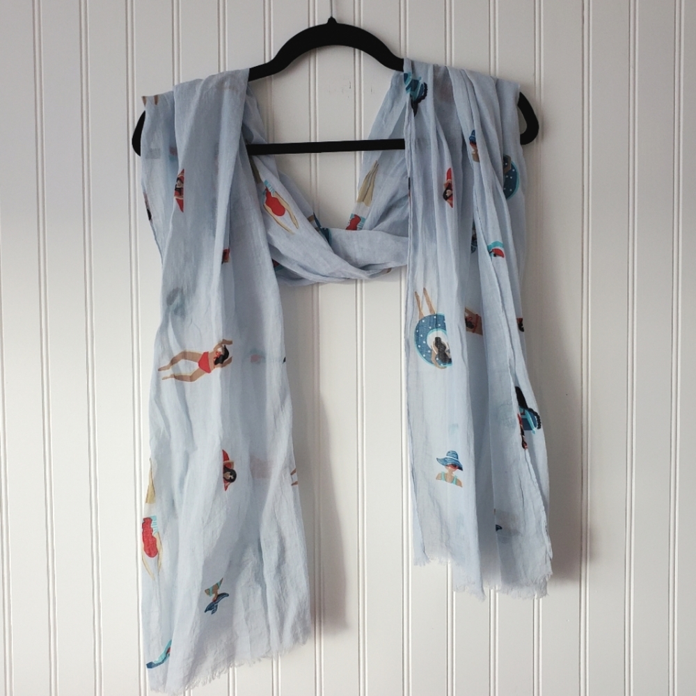 Beautiful FRAAS scarf NWOT 100% cotton